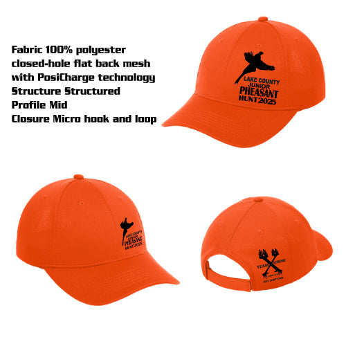 Lake County Jr Phesant Hunt 2025  H orange poly hat