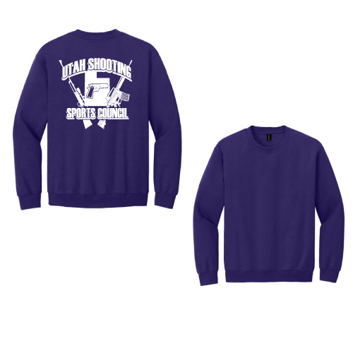 USSC Crew Sweat Shirt  8oz Full Front Purple