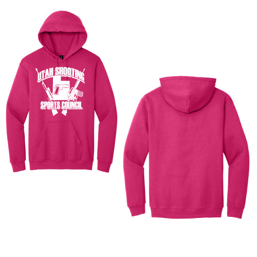 USSC Hoodie Sweat Shirt  8oz Full Front Safety pink