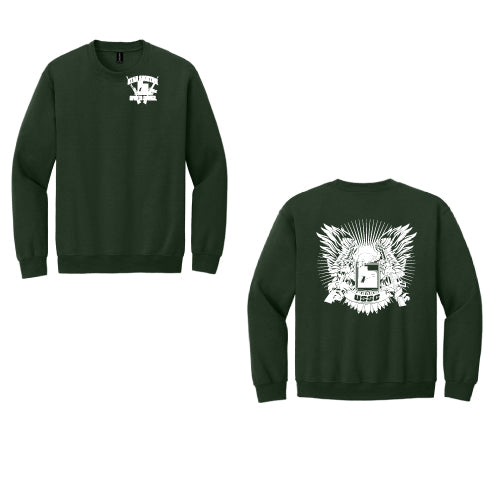 USSC Crew Sweat Shirt  8oz LC full Back Forest Green