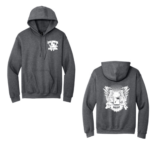 USSC Hoodie Sweat Shirt  8oz LC Full Back gray heatherd