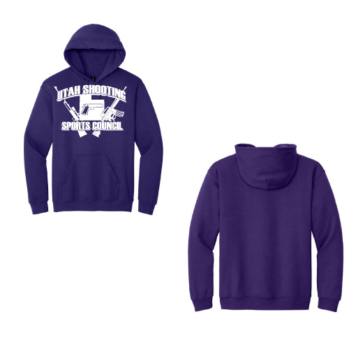 USSC Hoodie Sweat Shirt  8oz Full Front Purple