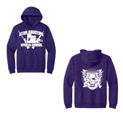 USSC Hoodie Sweat Shirt  8oz Full Front back Purple