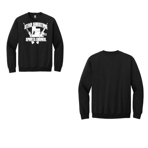 USSC Crew Sweat Shirt  8oz Full Front Black