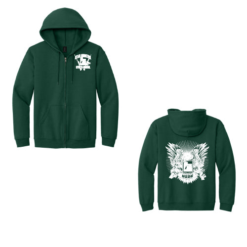USSC Hoodie Sweatshirt ZIP Forest Green