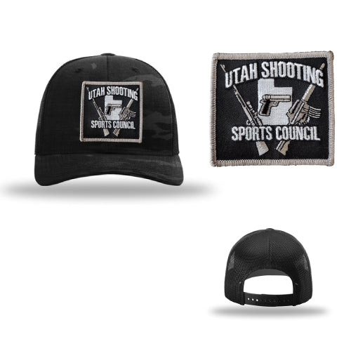 USSC Structured Cap Trucker r112pt Black Black