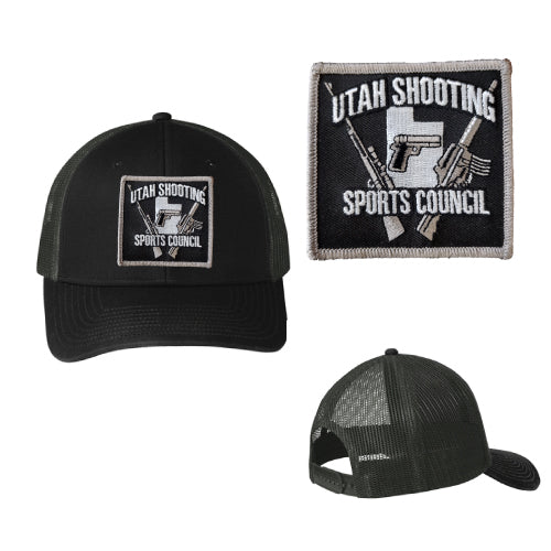 USSC structured cap trucker black black