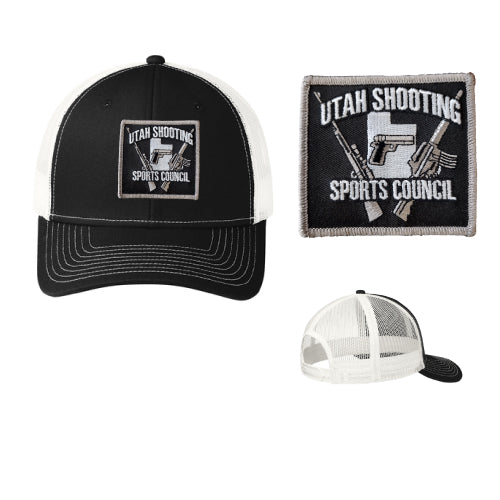 USSC structured cap R112 Black White trucke