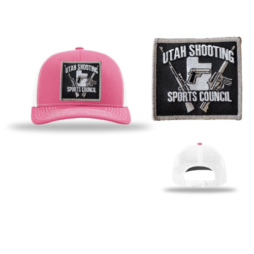 USSC structured cap R112 Black white Trucker
