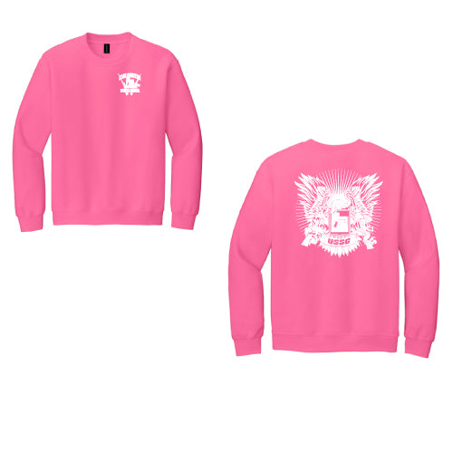 USSC Crew Sweat Shirt  8oz LC Full Safety Pink
