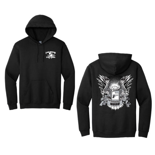 USSC Hoodie Sweatshirt LC Full Back black